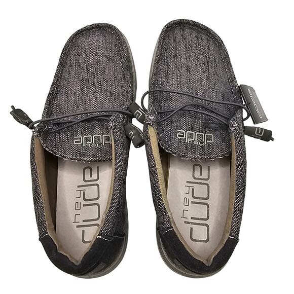Hey Dude Wally Woven Slip-Ons in Carbone Men's 13 - Picture 7 of 11